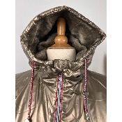 Parka Fourrée taupe doré grande taille & standard