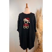 Robe de No�l en sweat ours grande taille