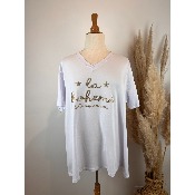 T-shirt coton "La Bohme" grande taille