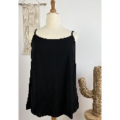 Top bretelles polyester grande taille