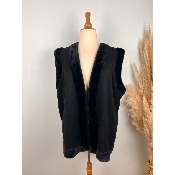 Veste sans manches su�dine fourr�e